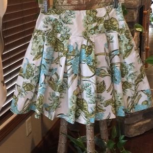 Ann Taylor Loft skirt size 2 Petite in blue green